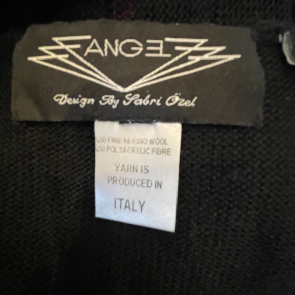 NEW! Angel Design by Sabri Ozel Pleated Italian Circle Cardigan Size Small - Picture 12 of 12